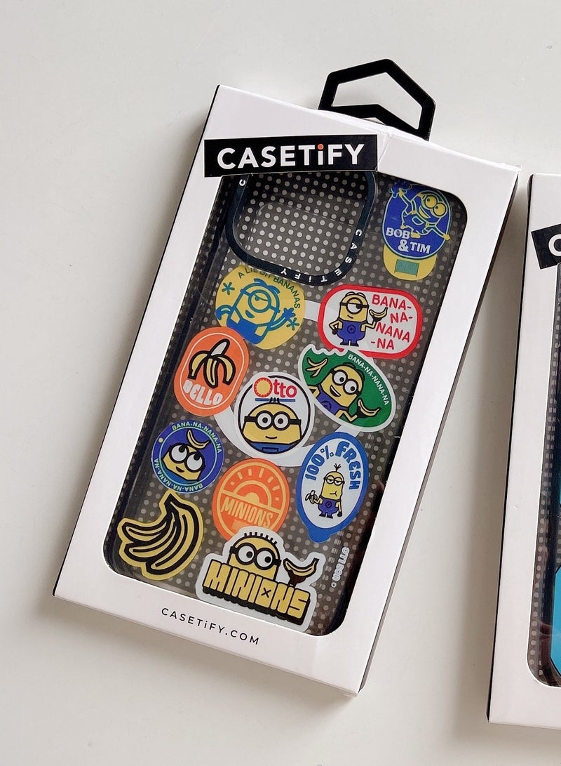 Casetify For iPhone 13 Case Minions Banana Sticker Case Magnetic Magsafe MagFit Anti-Yellowing Technology iPhone 14 Cover - Image 2