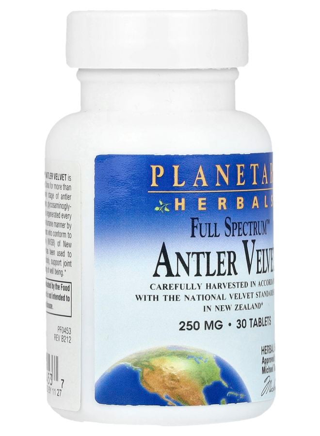 PLANETARY HERBALS فول سبيكتروم™ غلاف قرون الغزال 500 ملغ 30 قرص (250 ملغ لكل قرص) - Image 2