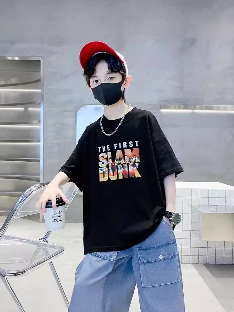 Boys' T-Shirt Short-Sleeved Pure Cotton 2026 Style Trendy And Handsome Children'S Streetwear Summer Clothing - Image 4