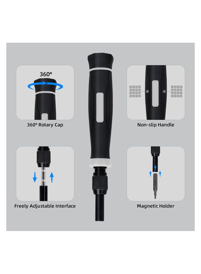 Zikra 152 in 1 Precision Screwdriver Set, Magnetic Micro Screwdriver Set, Computer Screwdriver Kit, Laptop Repair Tool Kit, Electronic Toolkit for PC, Phone, PS5, Game Console, Glasses, Jeweler - Image 5