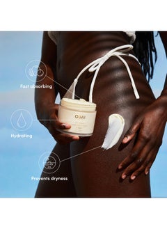 Ouai Body Cream, St. Barts - Hydrating Whipped Body Cream With Cupuaçu Butter, Coconut Oil And Squalane - Softens Skin And Delivers Healthy-Looking Glow - Sulfate-Free Skin Care - 7.5 Oz  - Image 2
