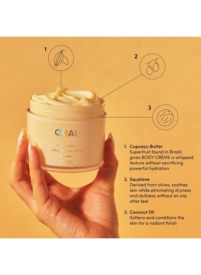 Ouai Body Cream, St. Barts - Hydrating Whipped Body Cream With Cupuaçu Butter, Coconut Oil And Squalane - Softens Skin And Delivers Healthy-Looking Glow - Sulfate-Free Skin Care - 7.5 Oz - Image 3