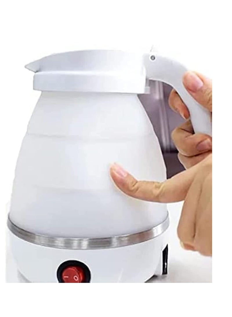 ELTRAZONE غلاية كهربائية صغيرة محمولة قابلة للطي مصنوعة من السيليكون للسفر (أبيض) - Image 2