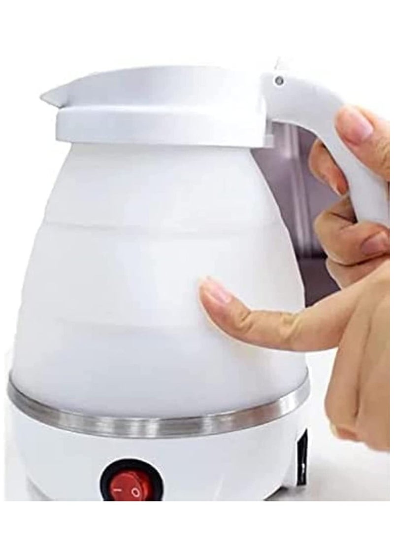 ELTRAZONE غلاية كهربائية صغيرة محمولة قابلة للطي مصنوعة من السيليكون للسفر (أبيض) - Image 4