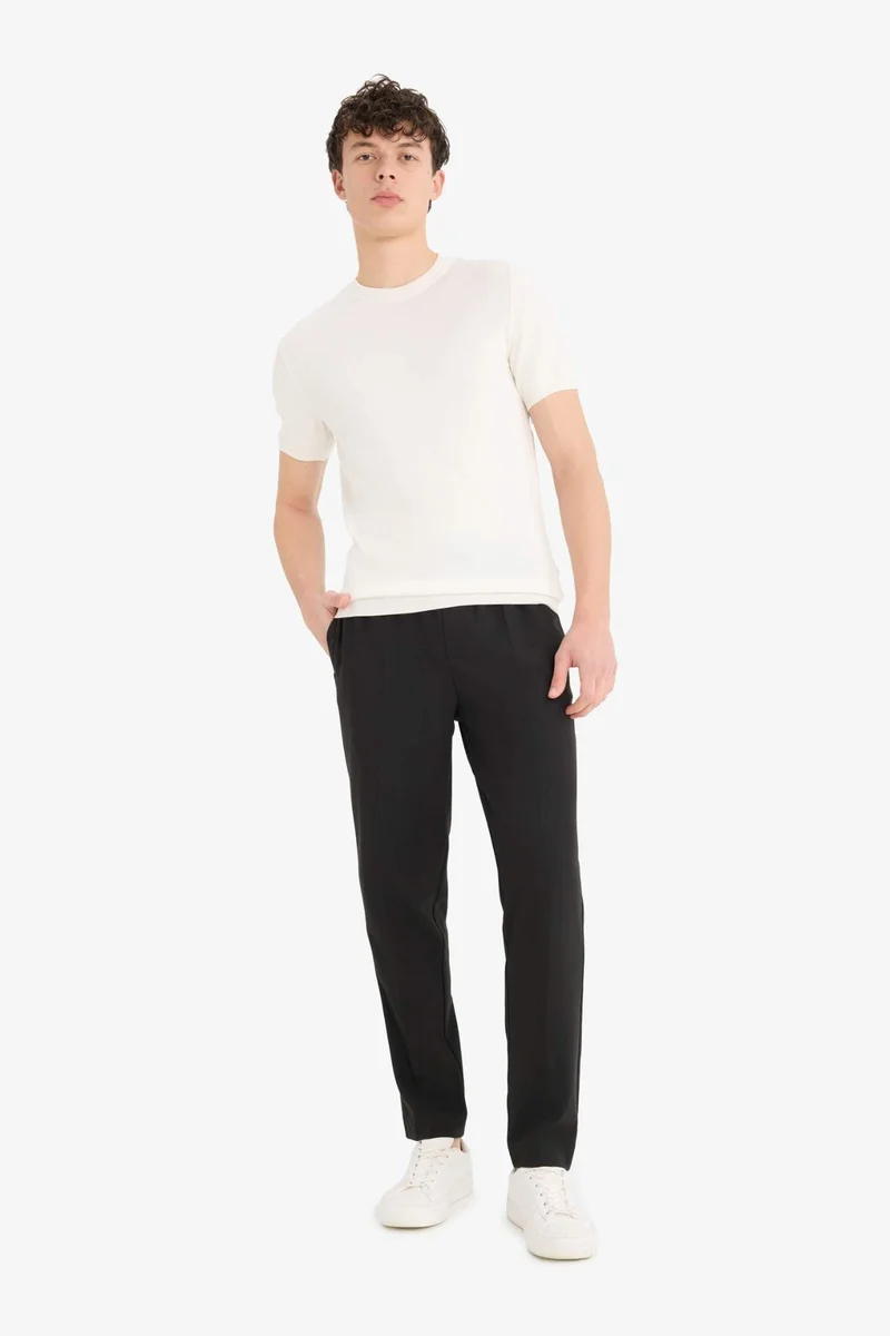 DeFacto Standard Fit Crew Neck Knitwear Short Sleeve T-Shirt