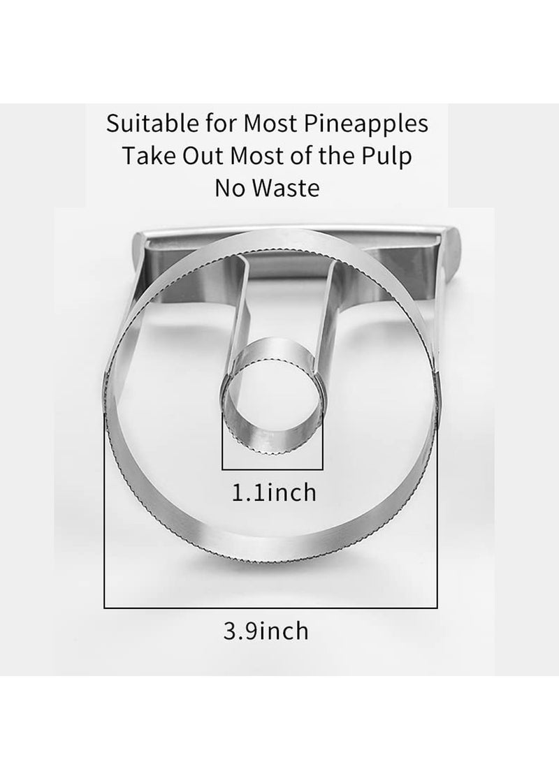 SYOSI مخروط أناناس، مخروط أناناس من الفولاذ المقاوم للصدأ، معزز، شفرة سميكة مقشرة، قاطع أناناس ذو جودة ممتازة، أداة تقطيع الفاكهة، مخروط أناناس سريع جدًا، أداة مطبخ سهلة - Image 3