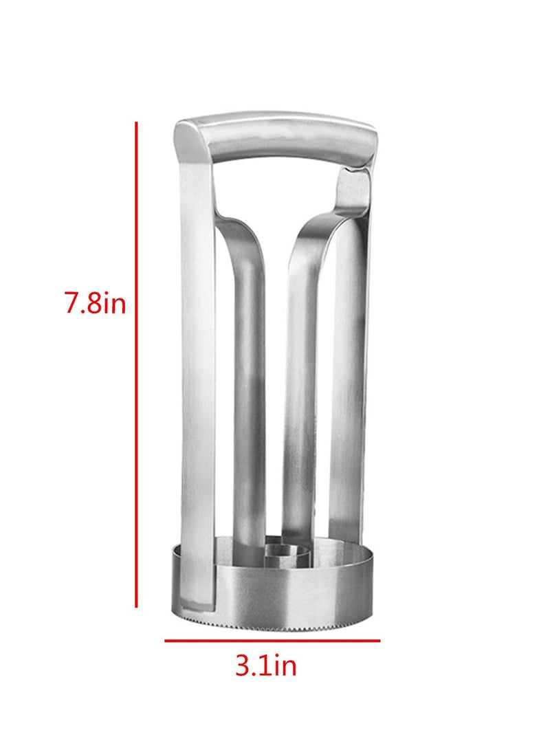 SYOSI مخروط أناناس، مخروط أناناس من الفولاذ المقاوم للصدأ، معزز، شفرة سميكة مقشرة، قاطع أناناس ذو جودة ممتازة، أداة تقطيع الفاكهة، مخروط أناناس سريع جدًا، أداة مطبخ سهلة - Image 5