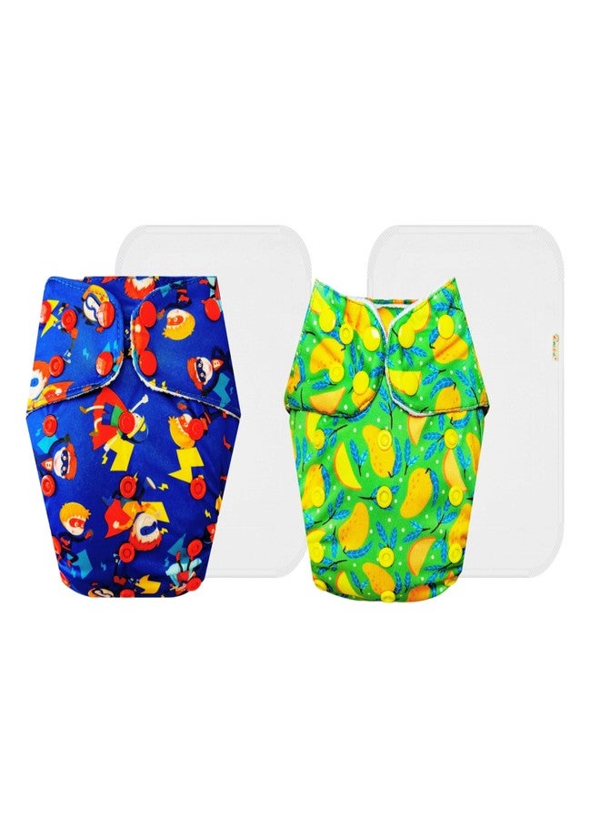حفاضات دمبلدو القماشية الممتازة مع حشوة قطنية (عبوة من قطعتين) | شعور بالجفاف والراحة | تهوية جيدة | سهلة التنظيف | موثوق بها من قبل الأمهات | من 3 أشهر إلى 3 سنوات | للجنسين - Image 1