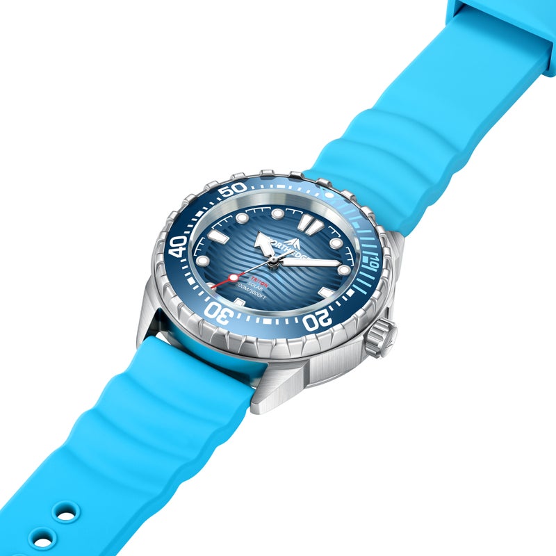Stainless Steel Diving Watch Solar-Powered Quartz Watch - Image 3