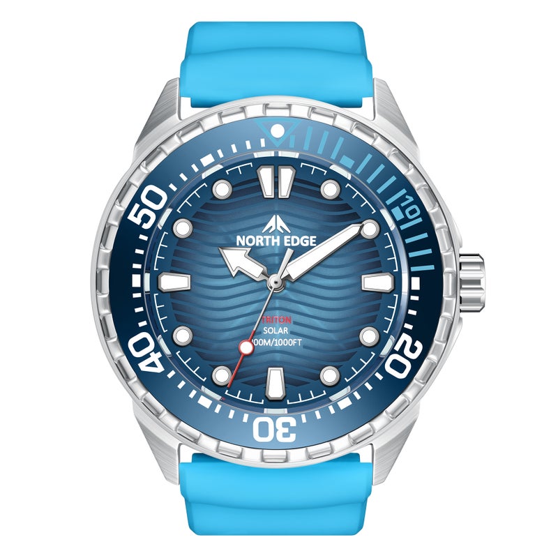 Stainless Steel Diving Watch Solar-Powered Quartz Watch - Image 4
