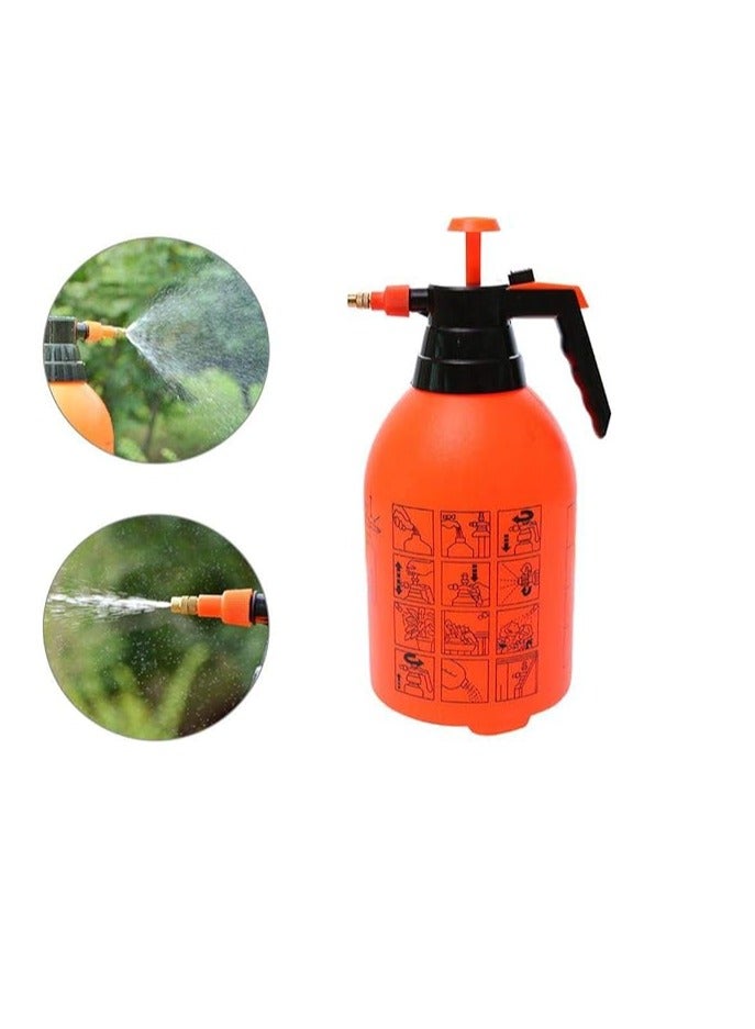 Midwest Portable Pressurized Handheld Garden Sprayer Adjustable Nozzle Use with Water Chemicals (2L) - Image 2