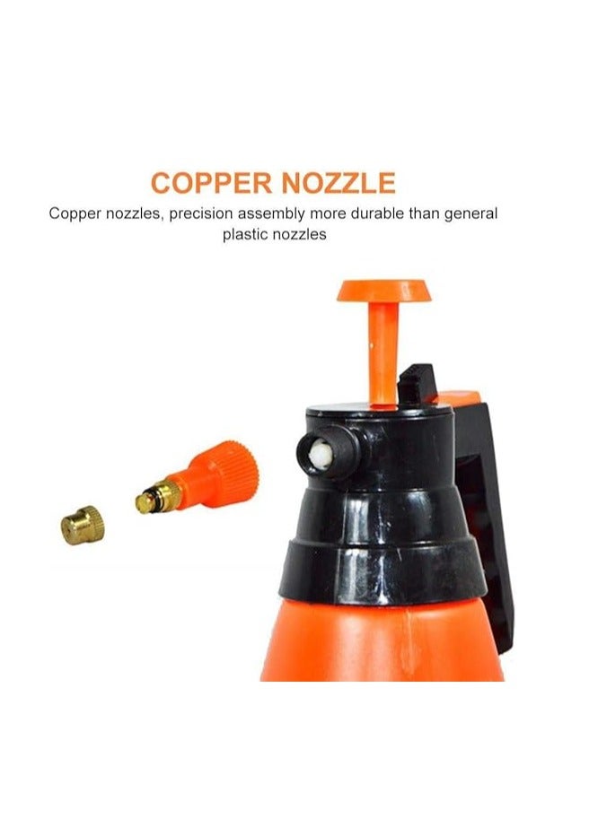Midwest Portable Pressurized Handheld Garden Sprayer Adjustable Nozzle Use with Water Chemicals (2L) - Image 4