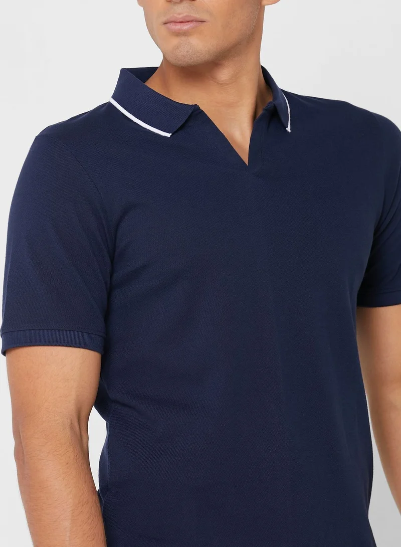 Seventy Five Notch Collar Polo Shirt