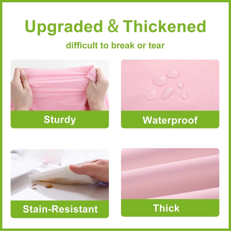 Oigco Pink Plastic Table Cloth - 3 Pack 54" Ã— 108" Light Pink Rectangle Disposable Tablecloth, Pastel Plastic Cover for Easter Party, Valentines, Mothers Day Decorations - Image 5