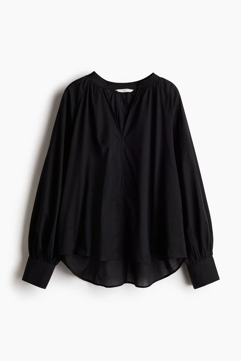 H&M Balloon-sleeved blouse