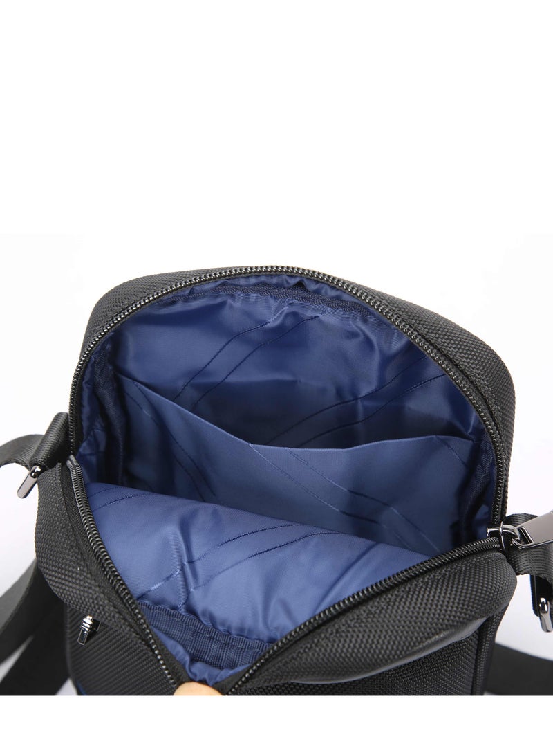 Bopai Unisex Premium Side Sling Bag Water Resistant Synthetic Leather Crossbody Bag for Travel Office Business, BO-SL921, Black - Image 4