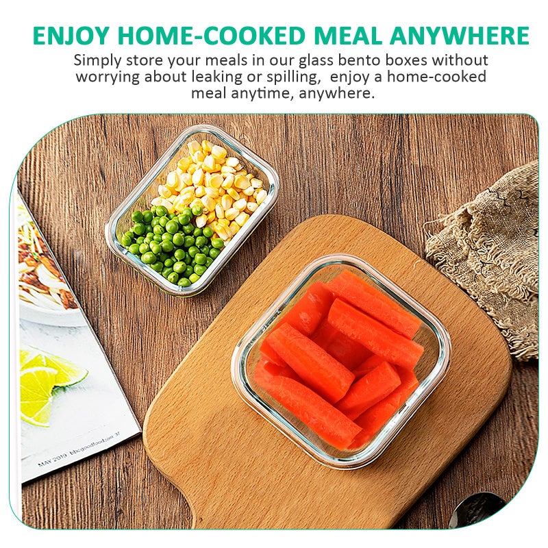 KOMUEE 24 Pieces Glass Food Storage Containers Set,Meal Prep Containers-Stackable Airtight Glass Storage Containers with lids,Freezer, Microwave, Oven Safe,Gray - Image 5
