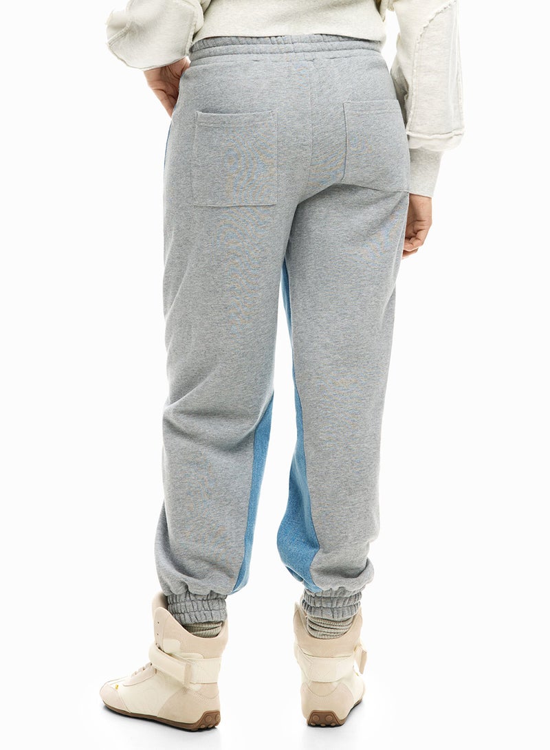 DESIGUAL Jogger-Style Denim Trousers With Elasticated Waistband - Image 4