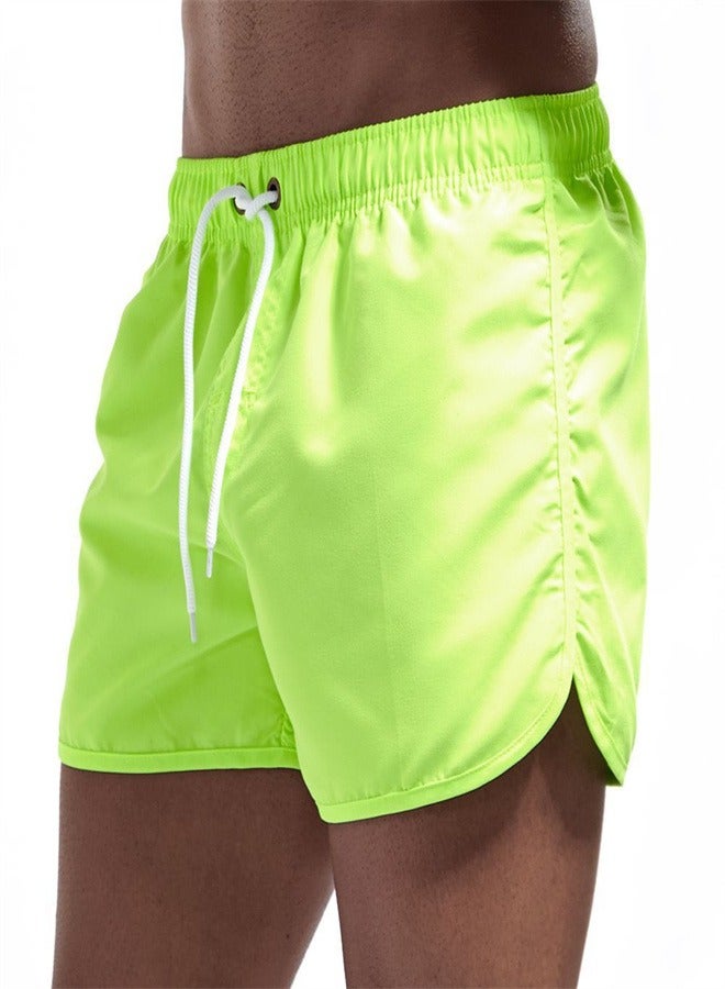 Loquat Beach Men's And Women's Quick Drying Sports And Fitness Summer Shorts Fruit green,  - Image 1