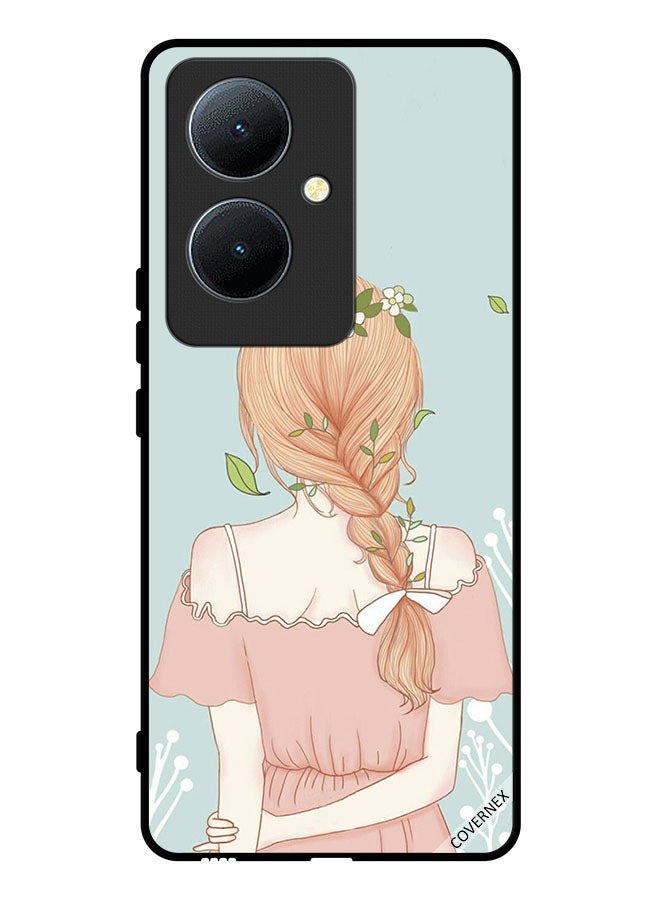 Covernex Protective Case Cover For Vivo Y78+ 5G Standing Girl Looking Cute - Image 1