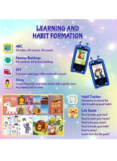 ESSEN Kids Smart Phone Toys for Boys Ages 3-8 Toddler Play Travel Toys with Dual Camera Educational Learning Games Puzzles MP3 Music Player Birthday Gifts for Kids Boys 3 4 5 6 7 8 Year Old  - Image 4