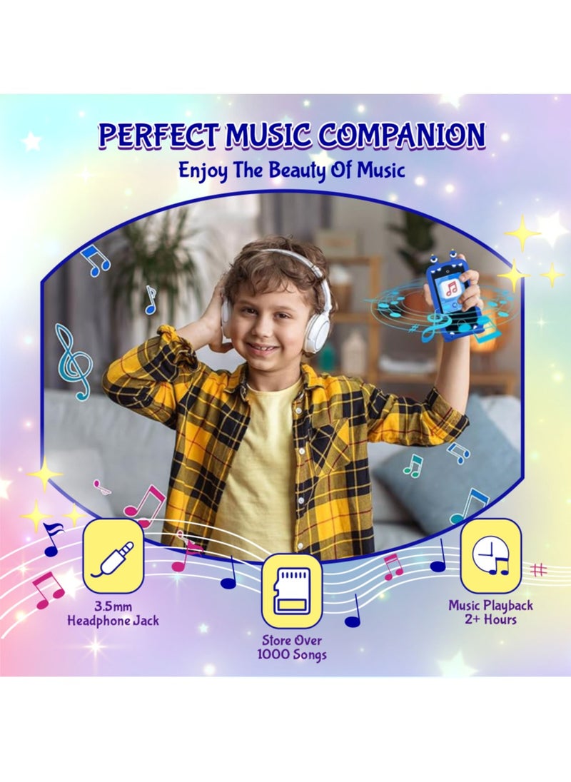ESSEN - Kids Smart Phone Toys for Boys Ages 3-8 Toddler Play Travel Toys with Dual Camera Educational Learning Games Puzzles MP3 Music Player Birthday Gifts for Kids Boys 3 4 5 6 7 8 Year Old - Image 1