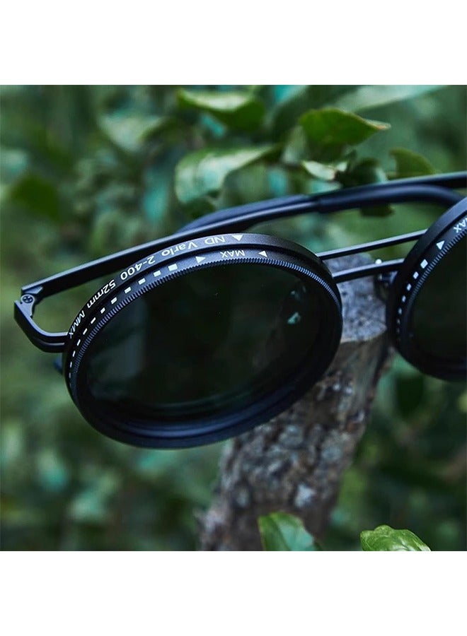 Adjustable Tint Polarized Round Sunglasses for Men – 1-9 Gear ND Filter Eyewear for Outdoor, Travel & Daily Wear