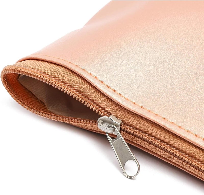 Juvale Juvale Rose Gold Pouch for Pens Makeup Accessories 2 Pack  - Image 4