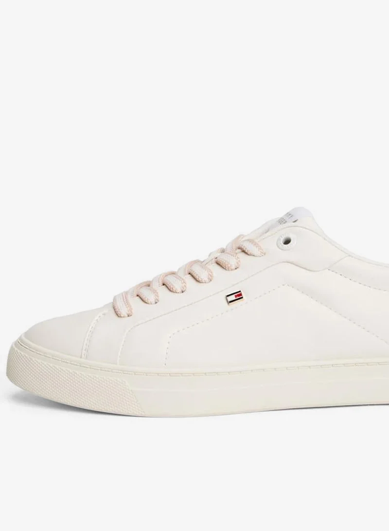 Tommy Hilfiger Ancient White Icon Court Sneaker for Women | Best Price UAE