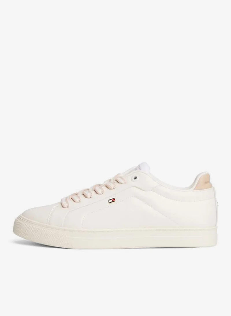 Tommy Hilfiger Ancient White Icon Court Sneaker for Women | Best Price UAE