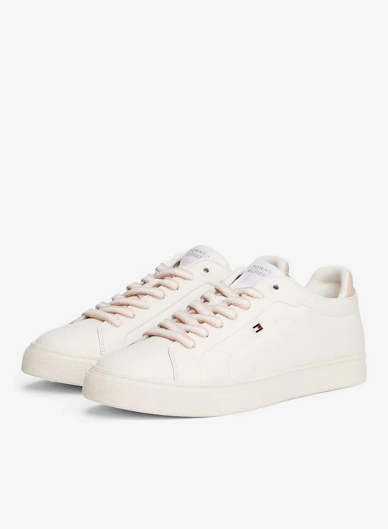 Tommy Hilfiger Ancient White Icon Court Sneaker for Women | Best Price UAE