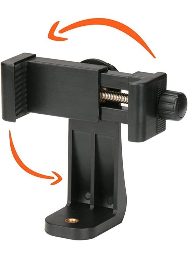 Generic - Phone Tripod Mount Adapter/Vertical Bracket Smartphone Holder/Cell Phone Clip Clipper Sidekick 360 Degree Smartphone Video Tripod Clamp Compatible for iPhone Xs X 7 Plus Samsung Android - Image 1