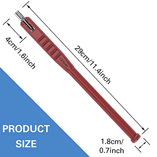 CKAuto Tire Valve Stem Puller/Installer with Tire Valve Core Tool, No Scratch High Tensile Strength Red Plastic Tire Valve Tool - Image 5