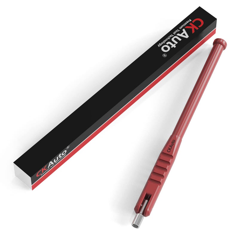 CKAuto Tire Valve Stem Puller/Installer with Tire Valve Core Tool, No Scratch High Tensile Strength Red Plastic Tire Valve Tool - Image 3