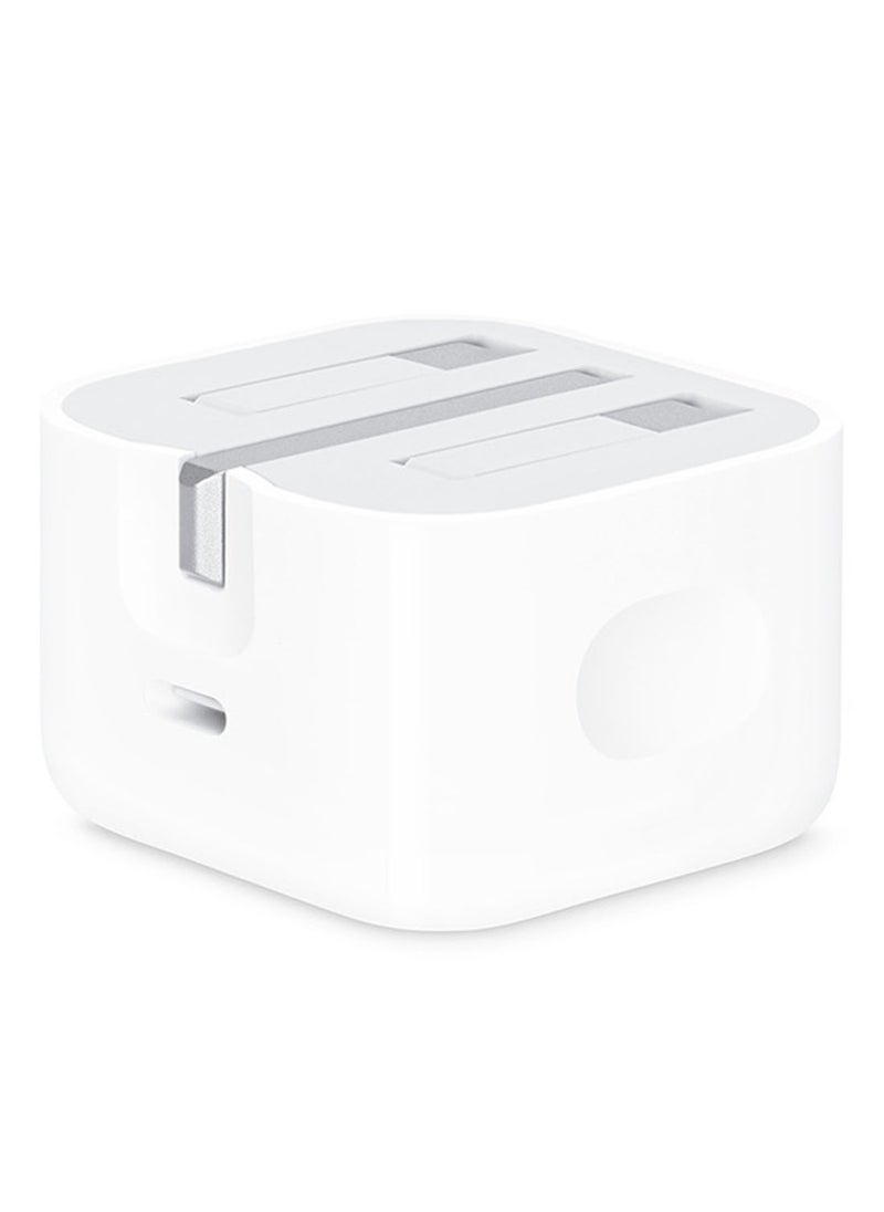 Youque - Power Adapter for iPhone, USB-C 20W Fast Charging Adapter with 1.5M Type C to Lightning Fast Charging Cable White - Image 1