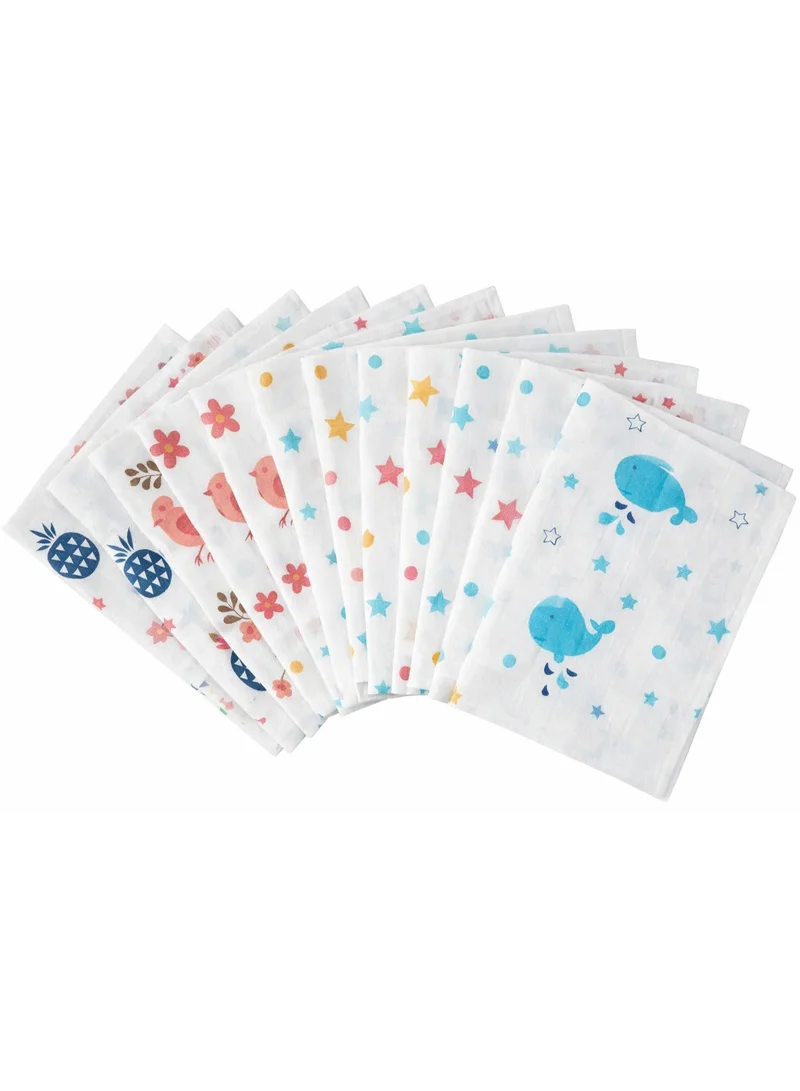 تامي مناديل غسل أطفال موسلين ناعمة من TUMMY – مناشف وجه قطن 100٪ لحديثي الولادة والرضع والأطفال الصغار | لطيفة، عالية الامتصاص وقابلة لإعادة الاستخدام (مجموعة من 5 قطع، تصاميم متعددة)