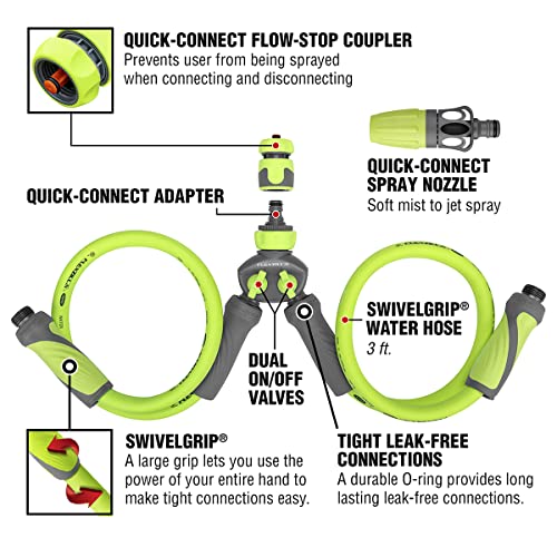 Flexzilla Marine Twin Outboard Flush Kit, 6-Piece 5/8" 3/4" - 11 1/2 GHT - HFZGSK01 - Image 3