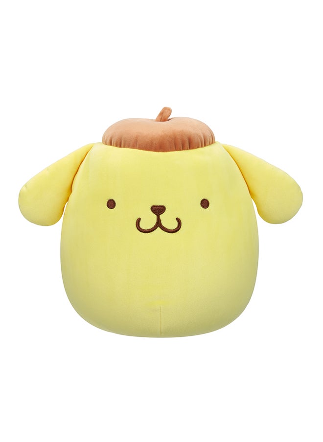 Squishmallows Little Plush 8 inch Sanrio Core Pompompurin in Brown Cap , Officially Licensed Kellytoy Plush Toy, Colorful Soft Toy, Gift for Kids, Girls & Boys Washable Squishy Stuff Toy Multicolor All Age  - Image 1
