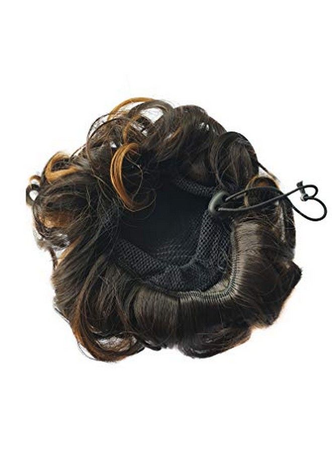 Foreign Holics Synthetic Artificial Juda Hair Bun Accessories (Brown Medium) - Image 4