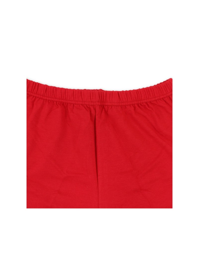 Unisex Cotton Plain Panty Shorts - Red - Image 2