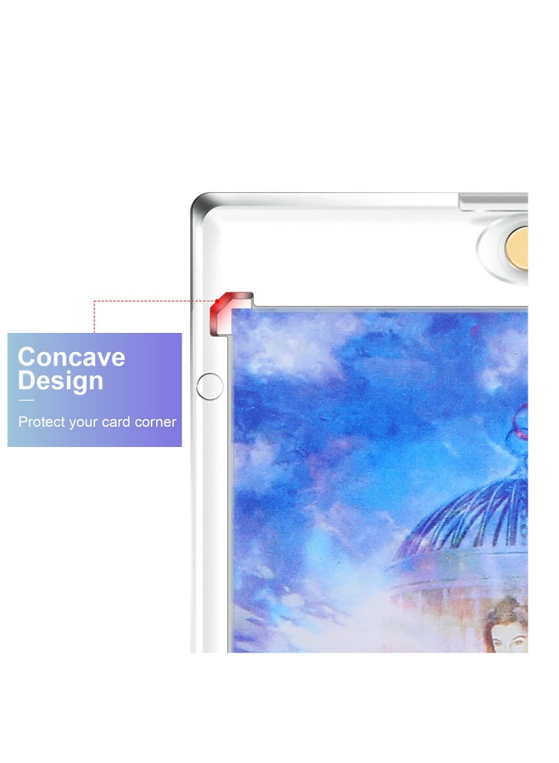 10 Pieces Magnetic Card Holder 35 Pt Trading Card Protector, Baseball Card Protector, Acrylic Card Holder Clear Display Card Protector for Baseball Football Sports Game Card Storage Display (Gold) - Image 3