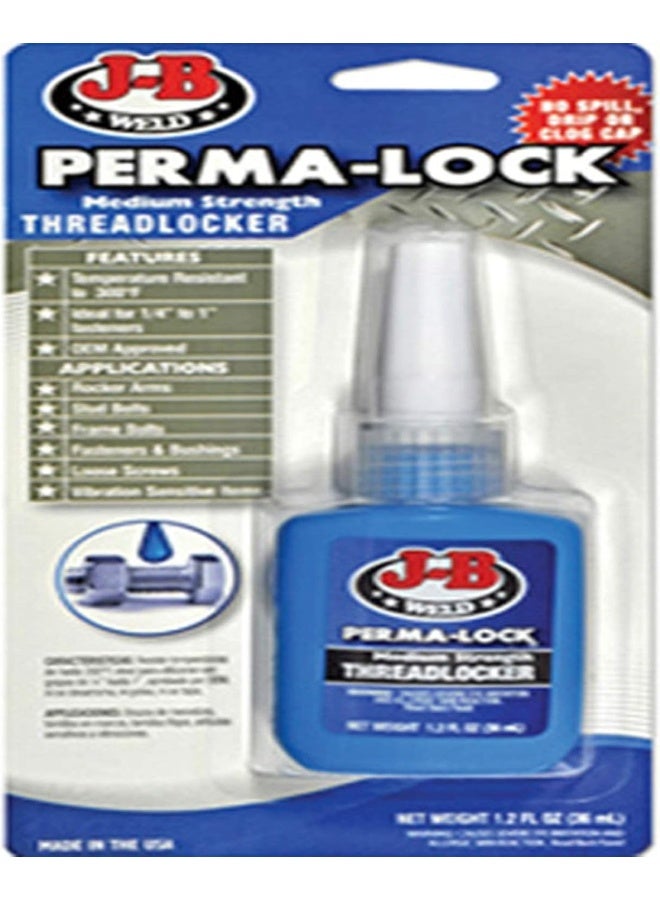 J-B WELD 24236 Perma-Lock Medium Strength Threadlocker - Blue - 36 Ml - Image 3