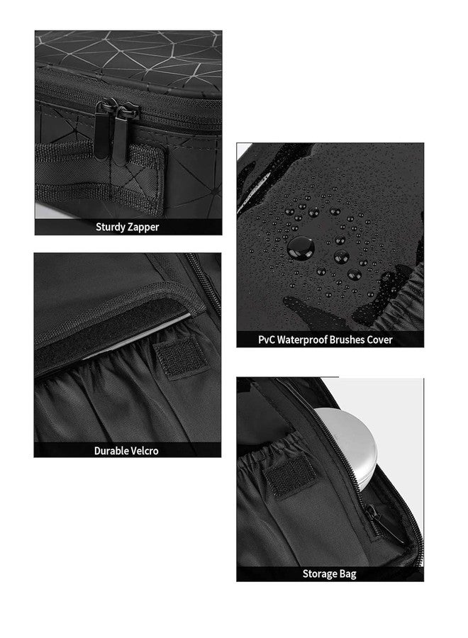 BlissCart Makeup Box Adjustable Divider Makeup Bag Travel Case, Train Case for Cosmetics, Portable Beauty Organizer, Cosmetic Storage Bag with Adjustable Dividers for Make Up and Brushes,Train Case. - Image 4