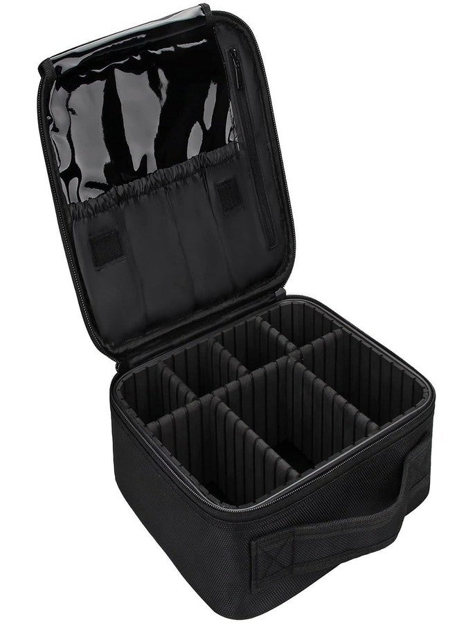 BlissCart Makeup Box Adjustable Divider Makeup Bag Travel Case, Train Case for Cosmetics, Portable Beauty Organizer, Cosmetic Storage Bag with Adjustable Dividers for Make Up and Brushes,Train Case. - Image 1