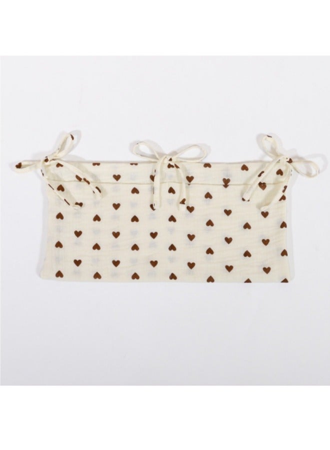 Cotton Crib Baby Bedside Hanging Storage Bag,2 Pockets Organizer for Baby Cribs And Toys - Image 4