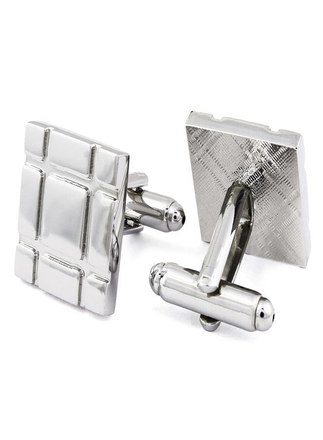 Peluche Square Solid Grace Cufflinks for Men - Image 3
