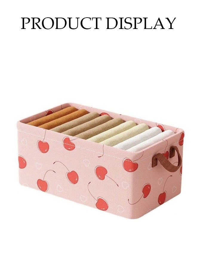 DUNISO - 3 Pcs Wardrobe Clothes Organizer,multifunctional foldable storage box，with handles, wear resistant and easy to clean，not easily deformed，for storing shirts, sweaters, T shirts, jeans, 47*28*20cm - Image 1