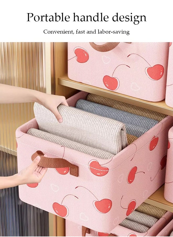 DUNISO - 3 Pcs Wardrobe Clothes Organizer,multifunctional foldable storage box，with handles, wear resistant and easy to clean，not easily deformed，for storing shirts, sweaters, T shirts, jeans, 47*28*20cm - Image 1