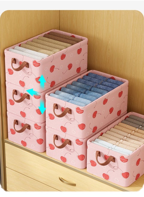 3 Pcs Wardrobe Clothes Organizer, Drawer Organizers，Foldable Closet Organizer Bins，Moisture and Mold Prevention，with Handles，for Shirts, Toys，T-Shirts, Kids Jeans, Scarves, And Baby Clothes,47*28*20cm