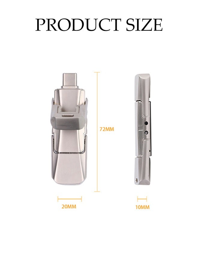 DUNISO USB Flash Drive，2TB 4-in-1 Multi-conversion Interface Memory Stick，USB 3.0 Memory Stick Thumb Drive USB C Drive，for iPhone/ipad/iPod/Computer/iOS and Android/PC - Image 3